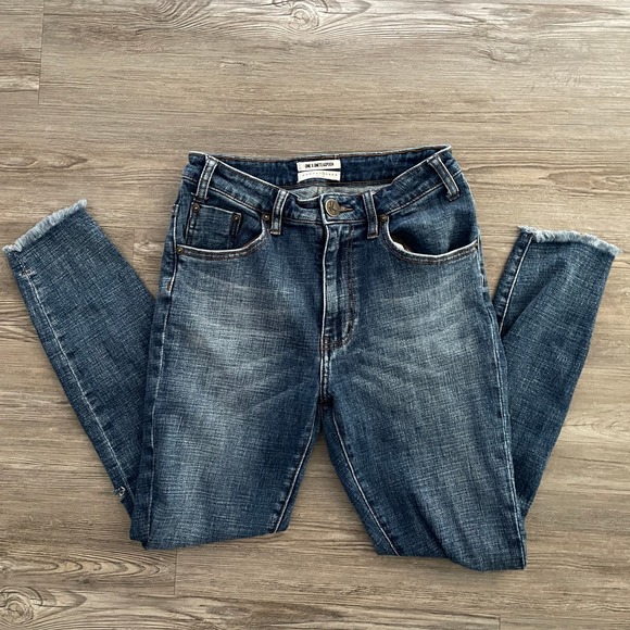 One Teaspoon High Waisted Freebird II Distressed Jeans - Picture 2 of 6